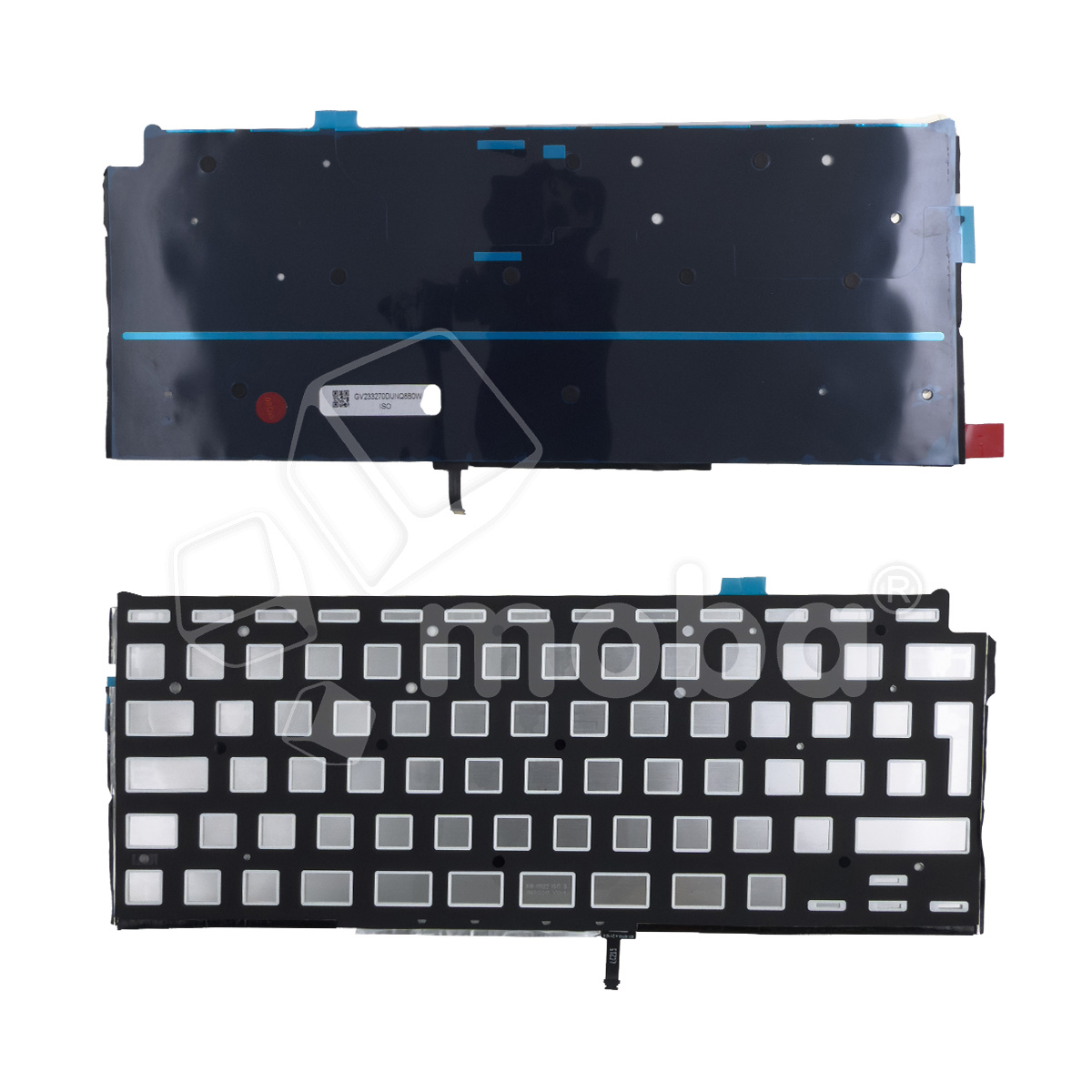 Подсветка клавиатуры для ноутбука MacBook Air M1 13" A2337 (2020, Г-образный Enter RU) Черный