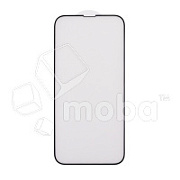 Защитное стекло "Матовое" для iPhone 13 Pro Max/14 Plus Черное (Закалённое, полное покрытие)