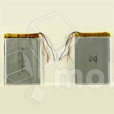 Аккумулятор универсальный 305070p 3,7v Li-Pol 2000 mAh (3*50*70 mm)