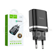 Сетевое зарядное устройство USB Hoco C12Q (18W, QС3.0) Черный