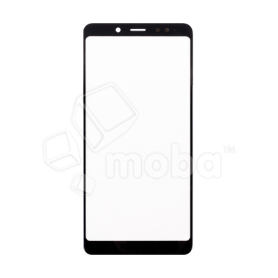 Стекло для переклейки Xiaomi Redmi Note 5/5 Pro (M1803E7SH) в сборе с OCA пленкой Черный - OR (Mitsubishi)