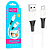 Кабель USB - MicroUSB Hoco X82 (2.4A, оплетка силикон, термостойкий) Белый