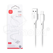 Кабель USB - Type-C XO NB230 (2.4A) Белый