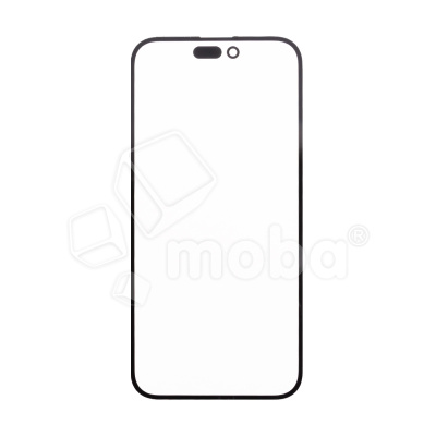 Стекло для переклейки iPhone 14 Pro (A2891) с OCA пленкой Черный - OR (Feaglet)