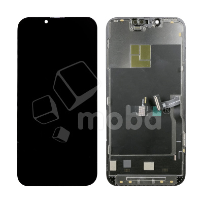 Дисплей для iPhone 13 Pro (A2640) в сборе с тачскрином Черный - DD (Soft OLED, Full HD, 120 Гц) (площадка под IC)
