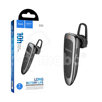 Беспроводной наушник (моногарнитура) Bluetooth Hoco E60 Черный