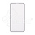 Защитное стекло "Матовое" для iPhone 14 Pro Max Черный (Закалённое, полное покрытие)
