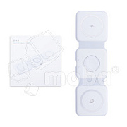 Беспроводное зарядное устройство 3 в 1 (для смартфона + гарнитуры + iWatch, MagSafe) Белый