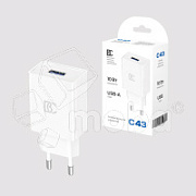 Сетевое зарядное устройство USB BC C43 (10W) Белый